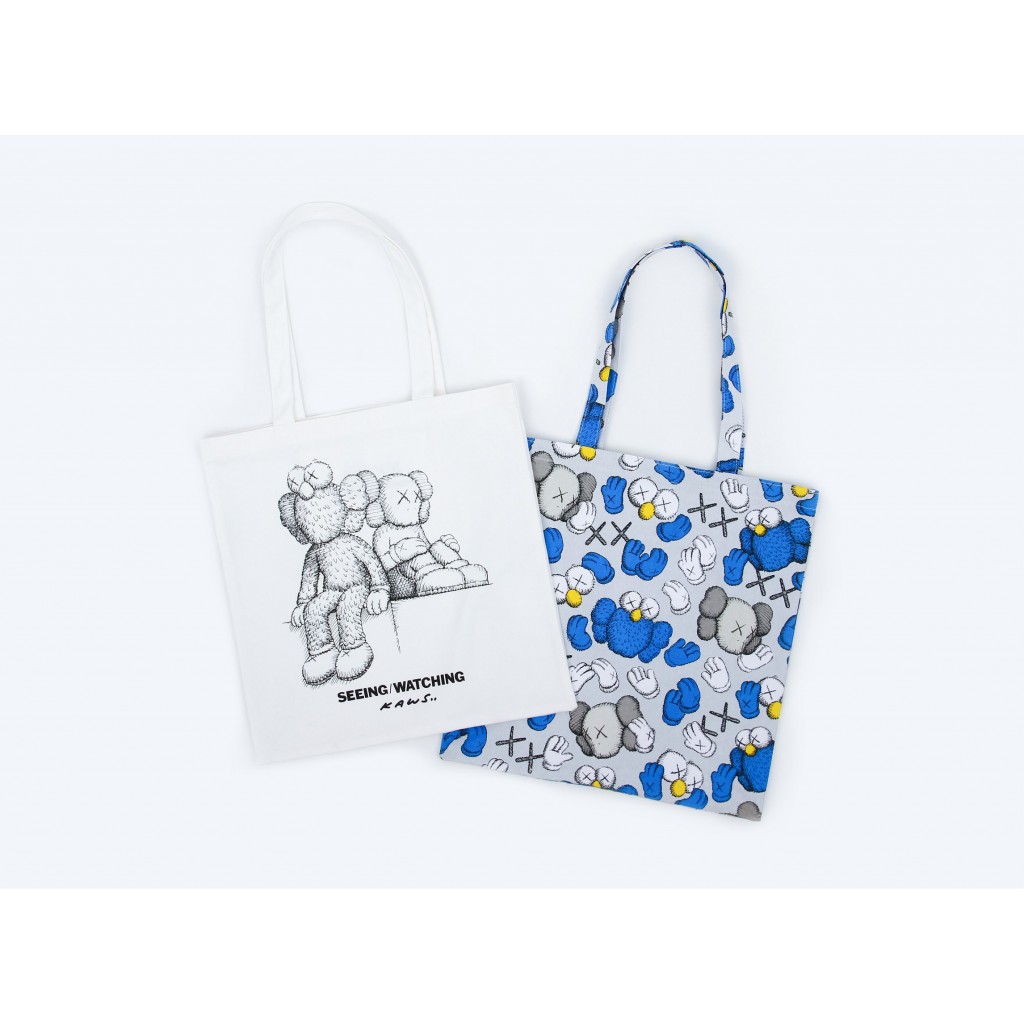 KAWS SEEING/WATCHING Tote Bag youbetterfly